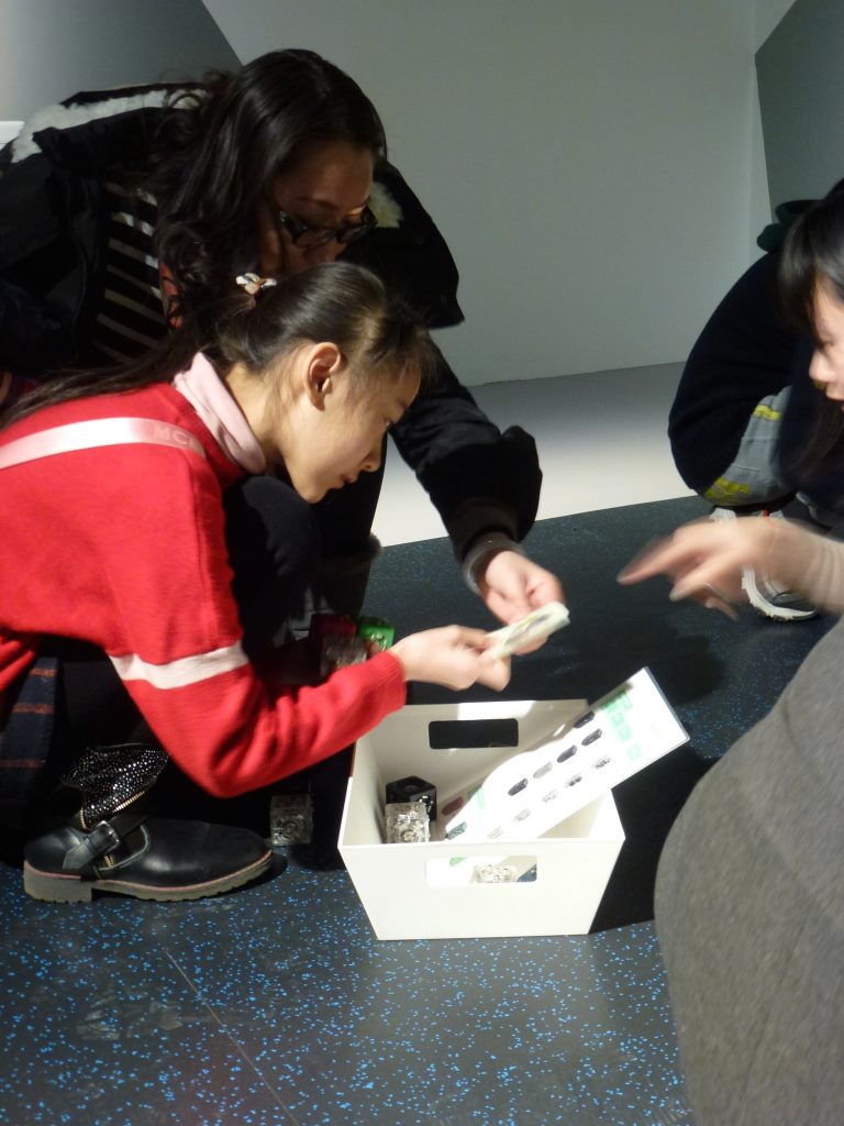 Cubelets at the Chinese Museum of Women and Children in Beijing as part of the TIFF digiPlaySpace (Image provided courtesy of TIFF)