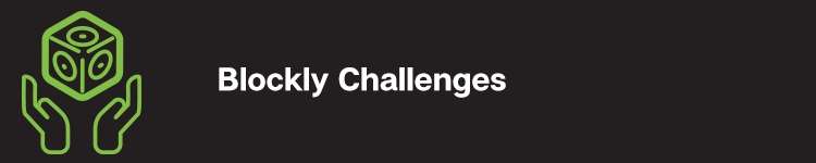 Once beginning programmers get the hang of Blockly, they can move onto these structured challenges to test their skills