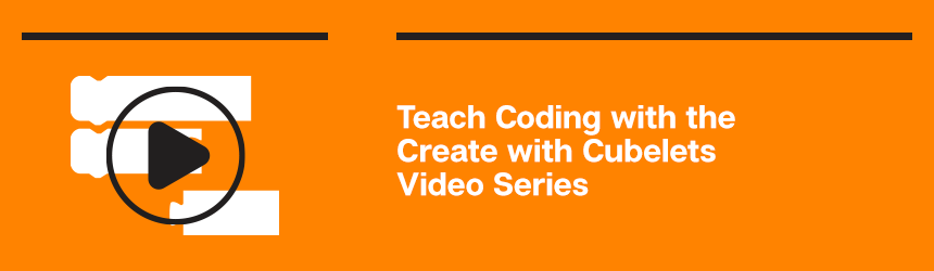 Create with Cubelets is a video series designed to help teach coding to beginners using Cubelets robot blocks.